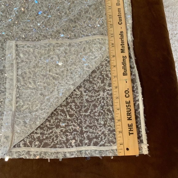 Zara White w/ silver skirt Sz L - Picture 7 of 10